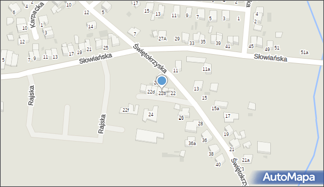 Krotoszyn, Świętokrzyska, 22b, mapa Krotoszyna