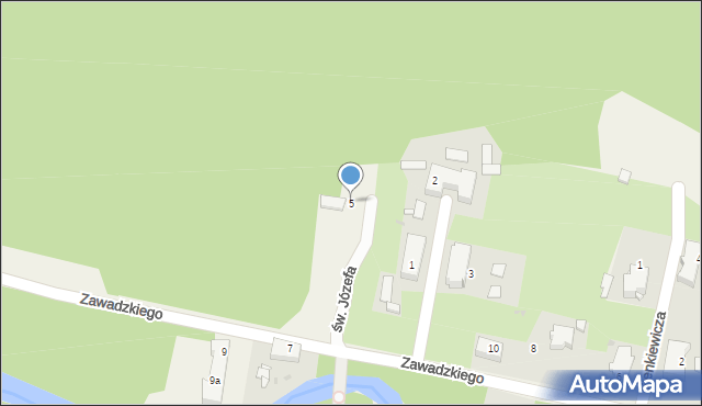 Krupski Młyn, św. Józefa, 5, mapa Krupski Młyn