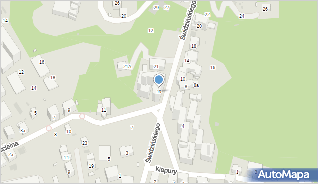 Krynica-Zdrój, Świdzińskiego Henryka, prof., 19, mapa Krynica-Zdrój