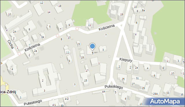 Krynica-Zdrój, Świdzińskiego Henryka, prof., 5, mapa Krynica-Zdrój