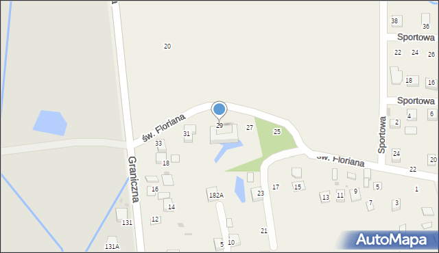 Krzeczów, św. Floriana, 29, mapa Krzeczów