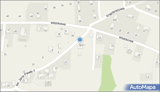 Kulerzów, św. Jana Pawła II, 9, mapa Kulerzów