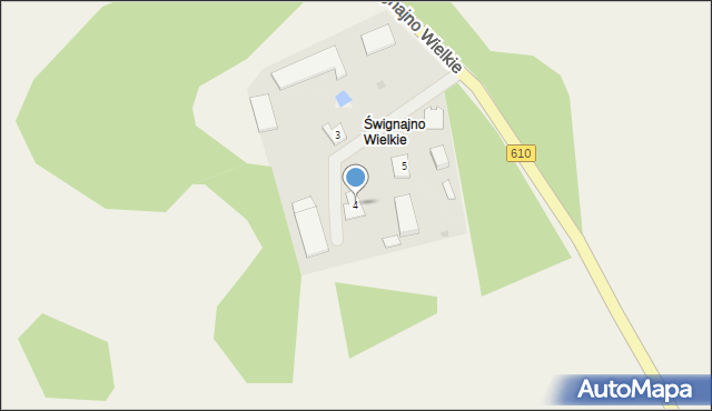 Ładne Pole, Śwignajno Wielkie, 4, mapa Ładne Pole