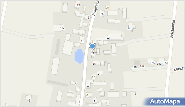 Lasocice, Święciechowska, 18, mapa Lasocice