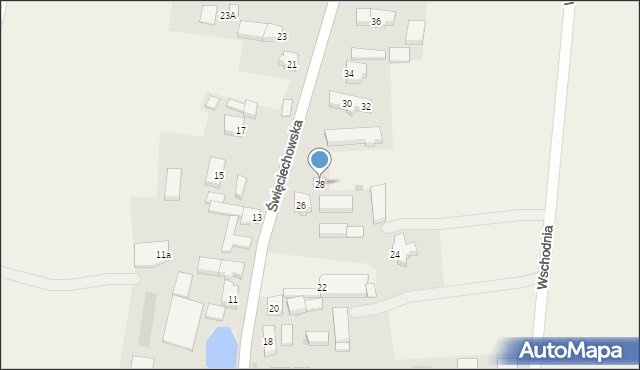 Lasocice, Święciechowska, 28, mapa Lasocice