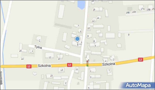 Lasocice, Święciechowska, 3, mapa Lasocice