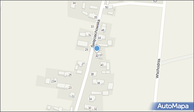 Lasocice, Święciechowska, 42, mapa Lasocice