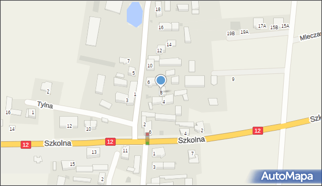 Lasocice, Święciechowska, 8, mapa Lasocice