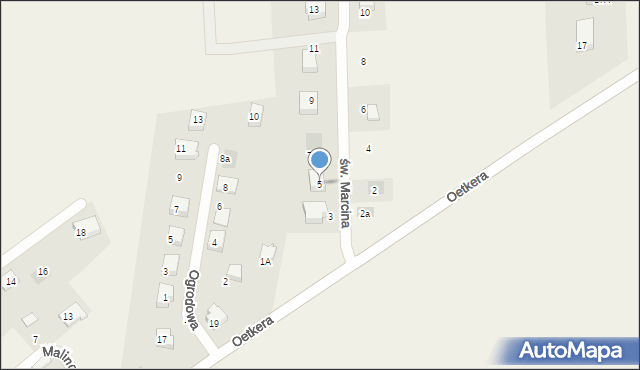 Łebcz, św. Marcina, 5, mapa Łebcz