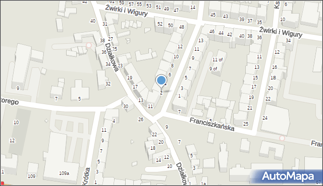 Legnica, św. Wojciecha, 2, mapa Legnicy