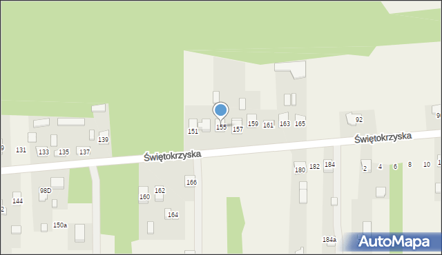 Leszczyny, Świętokrzyska, 155, mapa Leszczyny