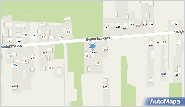 Leszczyny, Świętokrzyska, 162, mapa Leszczyny