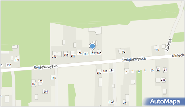 Leszczyny, Świętokrzyska, 163, mapa Leszczyny