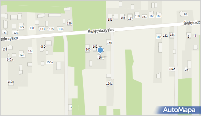 Leszczyny, Świętokrzyska, 164, mapa Leszczyny