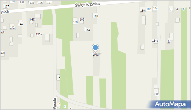 Leszczyny, Świętokrzyska, 166a, mapa Leszczyny