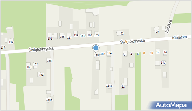 Leszczyny, Świętokrzyska, 180, mapa Leszczyny