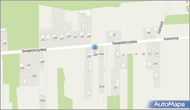 Leszczyny, Świętokrzyska, 182, mapa Leszczyny