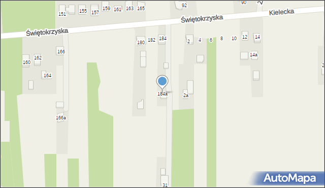Leszczyny, Świętokrzyska, 184a, mapa Leszczyny