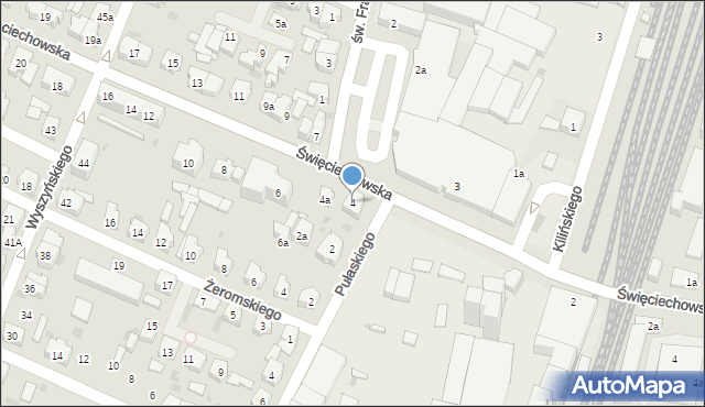 Leszno, Święciechowska, 4, mapa Leszno