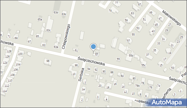 Leszno, Święciechowska, 59, mapa Leszno