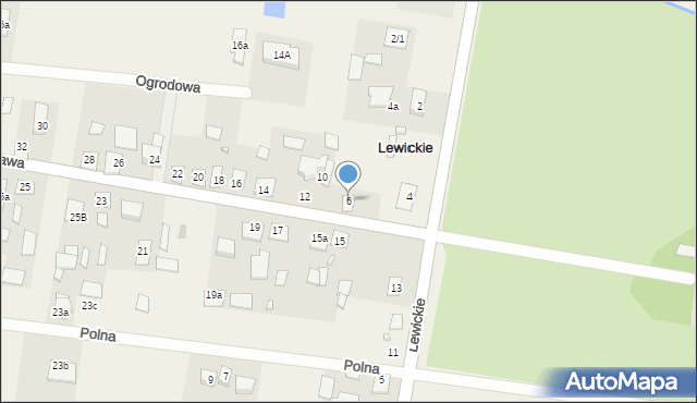 Lewickie, św. Stanisława Męczennika, bp., 4, mapa Lewickie