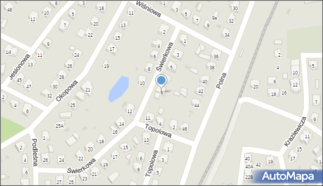 Lidzbark, Świerkowa, 9, mapa Lidzbark