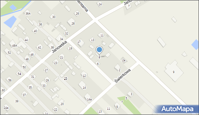 Lipa, Świerkowa, 4, mapa Lipa
