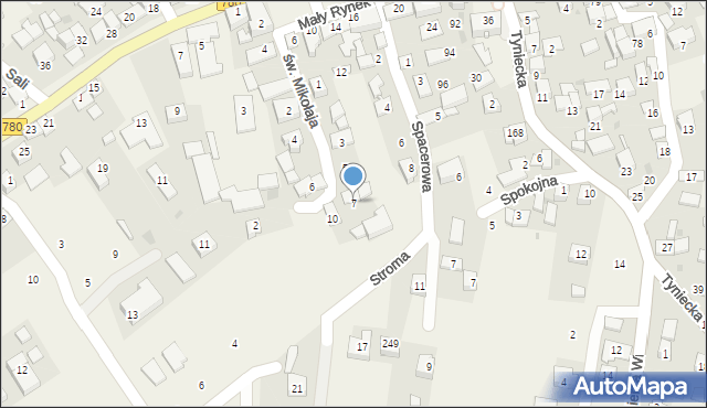 Liszki, św. Mikołaja, 7, mapa Liszki