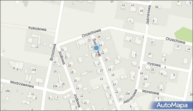 Łochowo, Świerkowa, 19, mapa Łochowo