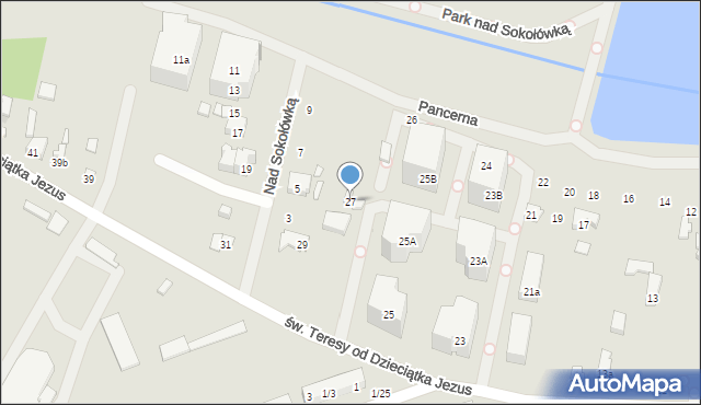 Łódź, św. Teresy od Dzieciątka Jezus, 27, mapa Łodzi