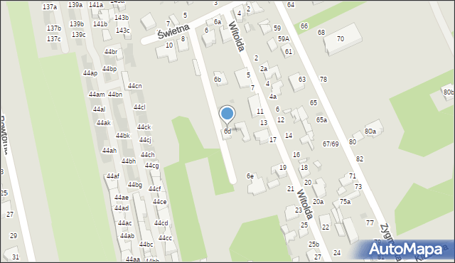 Łódź, Świetna, 6d, mapa Łodzi