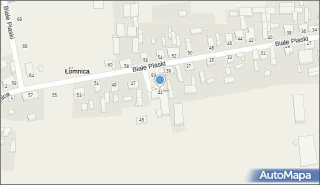 Łomnica, św. Wawrzyńca, 41, mapa Łomnica