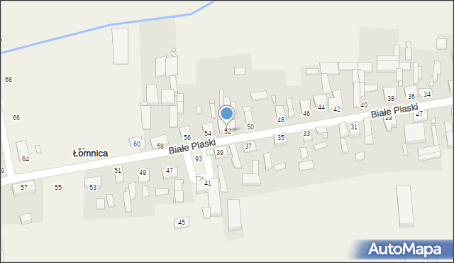 Łomnica, św. Wawrzyńca, 52, mapa Łomnica