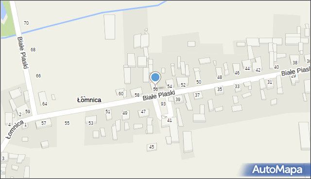 Łomnica, św. Wawrzyńca, 56, mapa Łomnica