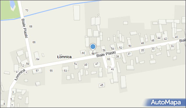 Łomnica, św. Wawrzyńca, 58, mapa Łomnica