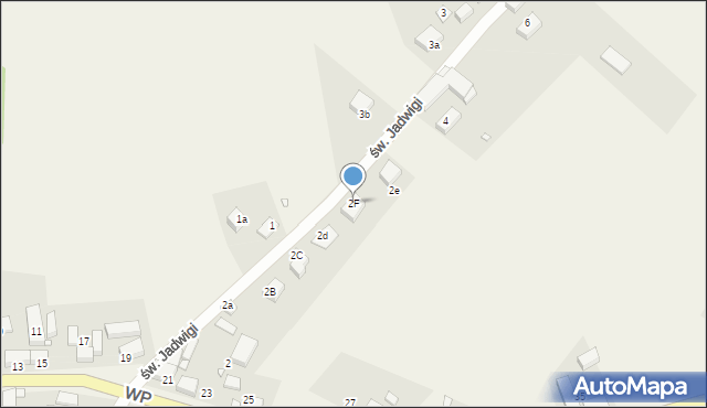 Lubiąż, św. Jadwigi, 2F, mapa Lubiąż