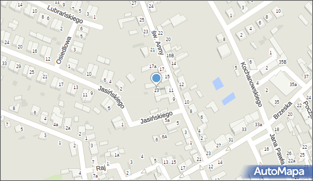 Lubraniec, św. Anny, 13, mapa Lubraniec