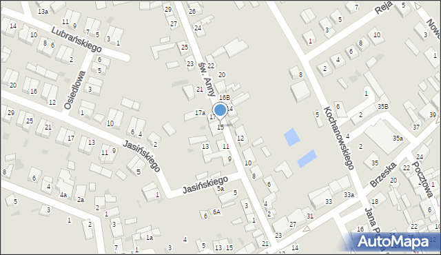 Lubraniec, św. Anny, 15, mapa Lubraniec