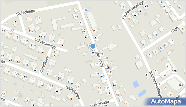 Lubraniec, św. Anny, 23, mapa Lubraniec