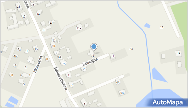 Lubrza, Świebodzińska, 7F, mapa Lubrza