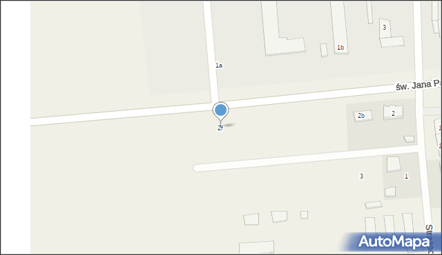 Machnów Nowy, św. Jana Pawła II, 2f, mapa Machnów Nowy