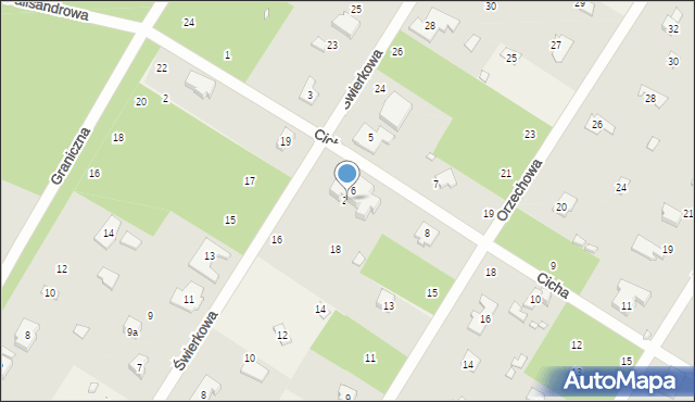 Magdalenka, Świerkowa, 20, mapa Magdalenka