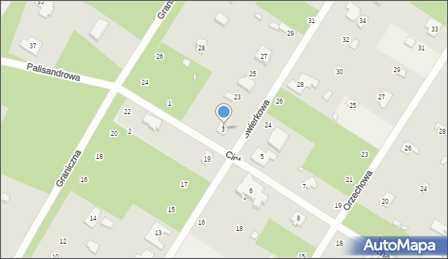 Magdalenka, Świerkowa, 21, mapa Magdalenka