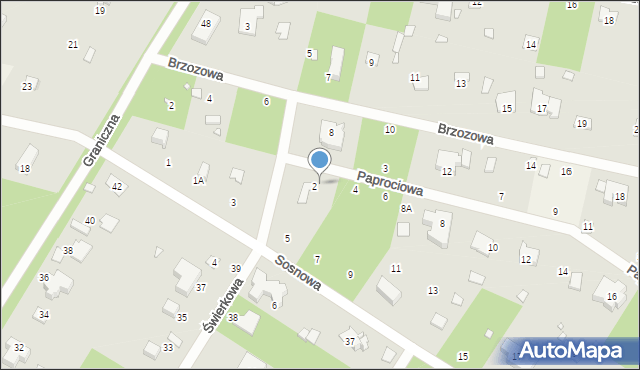Magdalenka, Świerkowa, 42, mapa Magdalenka