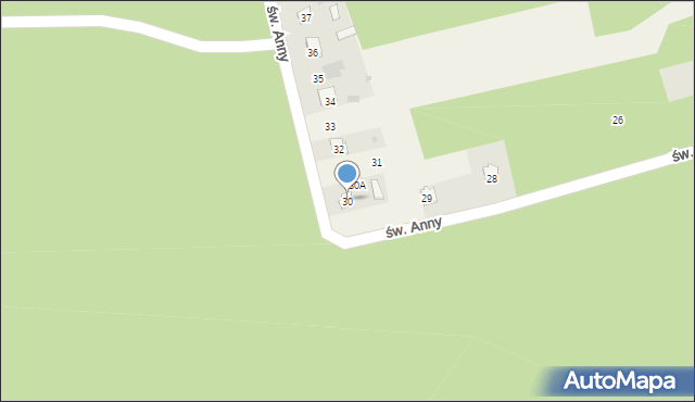 Majków, św. Anny, 30, mapa Majków