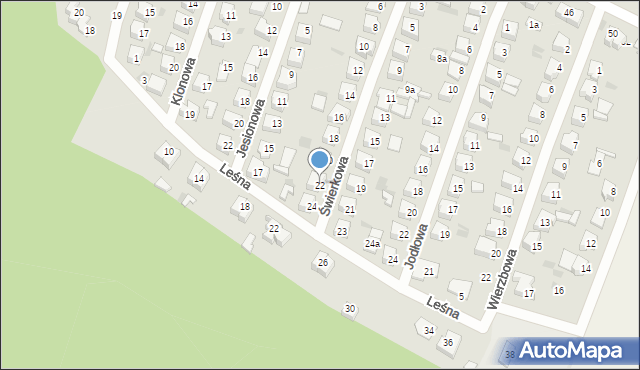 Maków Mazowiecki, Świerkowa, 22, mapa Maków Mazowiecki