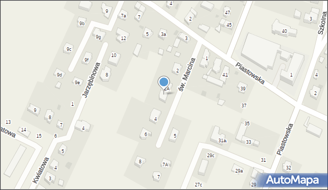 Marcinkowice, św. Marcina, 2B, mapa Marcinkowice