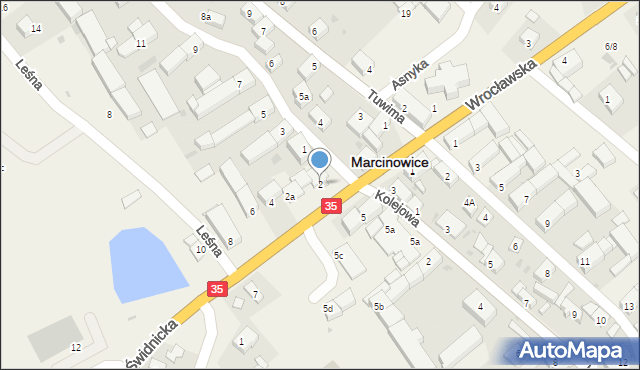Marcinowice, Świdnicka, 2, mapa Marcinowice