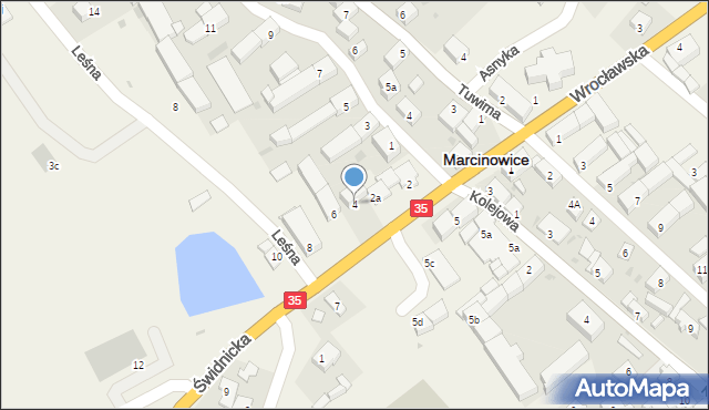 Marcinowice, Świdnicka, 4, mapa Marcinowice