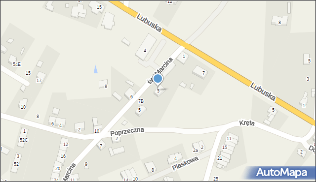 Marcinowice, św. Marcina, 3, mapa Marcinowice